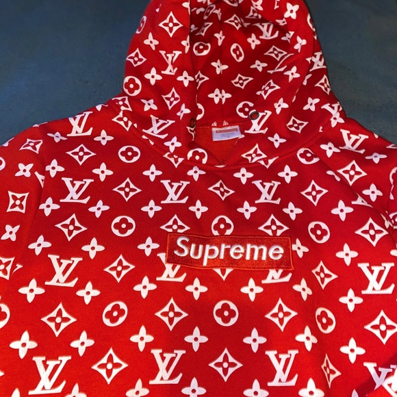 louis vuitton supreme hoodie kids